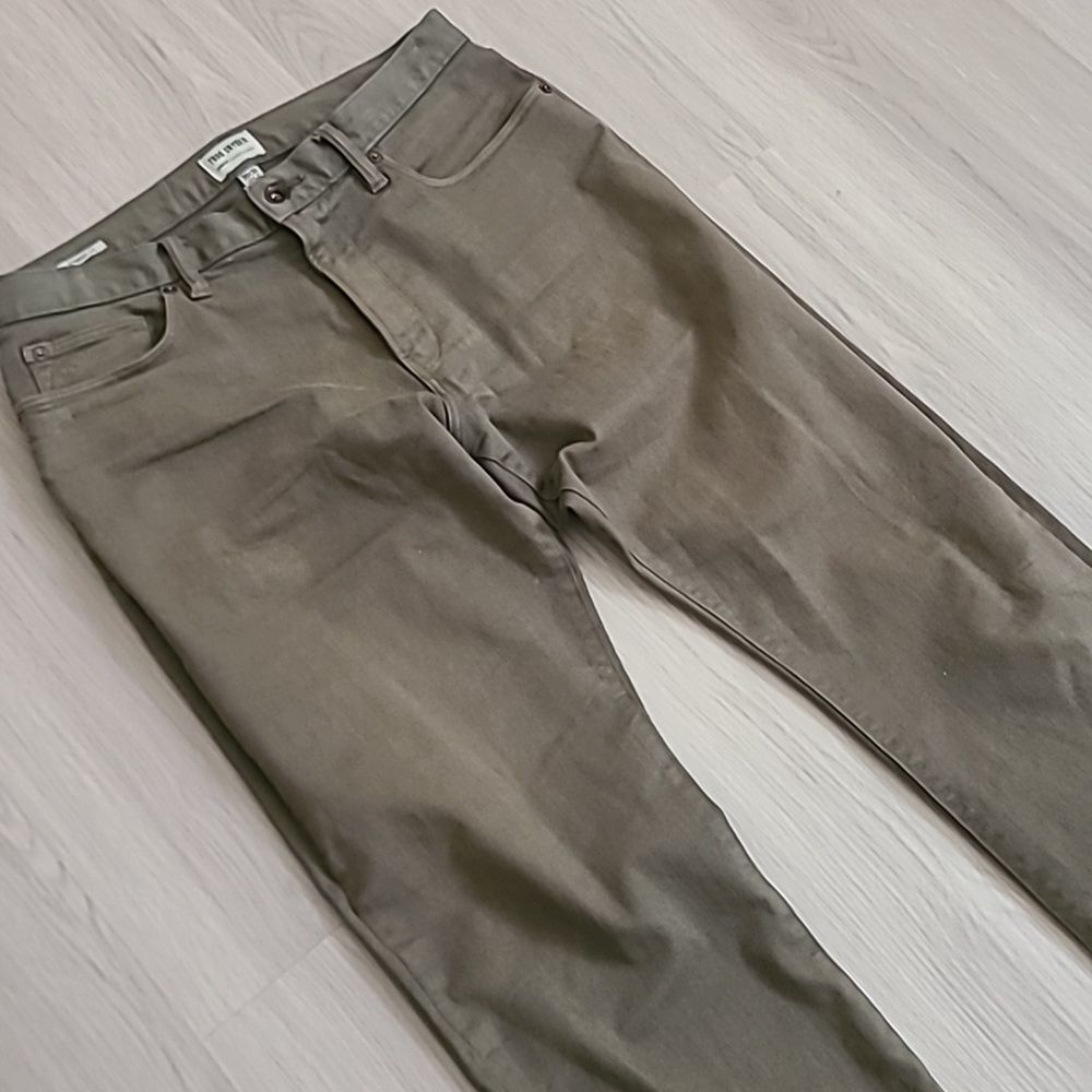 Todd Snyder Stretch 5 Pocket Chino Straight Fit Pants Green Olive Vine 30x30 Men - Picture 9 of 9
